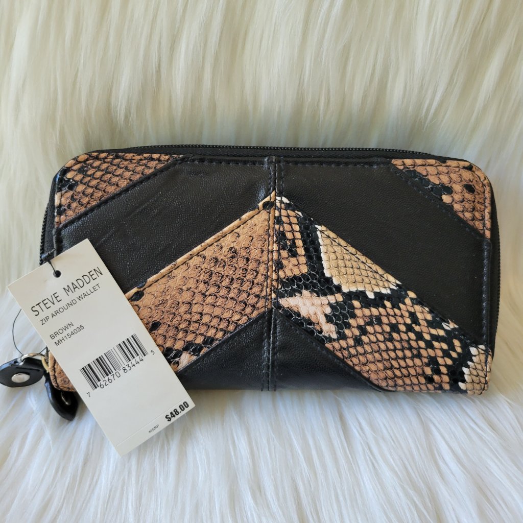 Steve Madden Dual Ziparound Wallet
